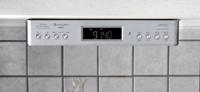 soundmaster UR2045 Under Cabinet Bluetooth/FM/DAB/DAB+ keukenradio met ledverlichting, dubbel alarm en kooktimer, zilver - thumbnail