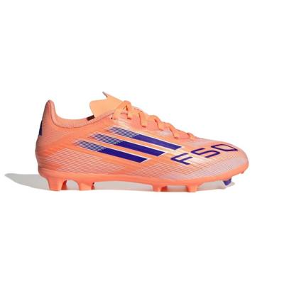 adidas F50 League Gras / Kunstgras Voetbalschoenen (MG) Kids Oranje Blauw Wit
