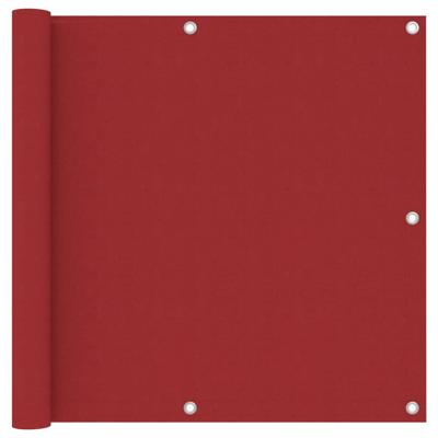 VidaXL Balkonscherm 90x500 cm oxford stof rood