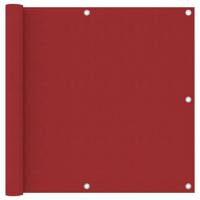 VidaXL Balkonscherm 90x500 cm oxford stof rood - thumbnail