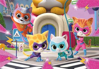 Clementoni legpuzzel super color super kittens, 2x20st. Clementoni legpuzzel super color super kittens, 2x20st.