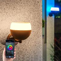 Slimme solar wandlamp orion op zonne-energie - bedienen via de smart life app - thumbnail