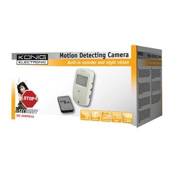 Zeer kleine beveiligingscamera in PIR behuizing met Micro SD...