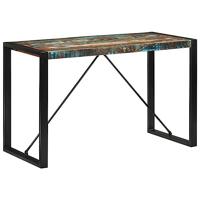 Eettafel 120x55x76 cm massief gerecycled hout - thumbnail
