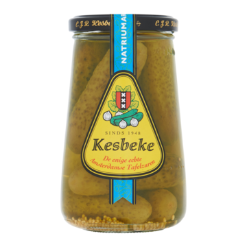 Kesbeke Augurken AB Natriumarm Zoetzuur 180 g bij Jumbo