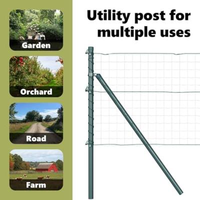 VidaXL Afrasteringspaal 13 pcs groen staal