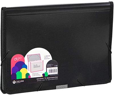 Organiser Map Carchivo Dune Zwart Din A4 24,5 x 33,5 x 4 cm