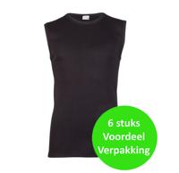 6 stuks heren mouwloze shirts - 100% katoenen shirt zonder mouwen - Naadloos - ondergoed - L - Zwart - L - L - L - L - L - L - L - L - L - - thumbnail