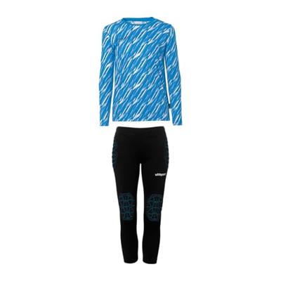 Uhlsport Progressive Keepersset Lange Mouwen Kids Blauw Uhlsport Progressive Keepersset Lange Mouwen Kids Blauw