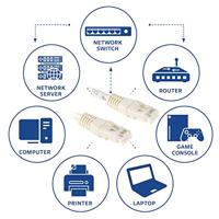 CAT6 U/UTP Ivory 3,00M - thumbnail