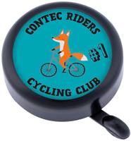 CONTEC kinder fietsbel "kid-a-ring" ct bell kid-a-ring circus fox, black/blue - thumbnail