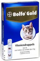 Bolfo Gold 40 Vlooiendruppels voor kleine kat 2 pipetten - thumbnail