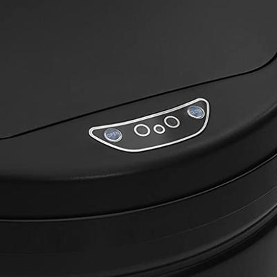Prullenbak met automatische sensor 40 L koolstofstaal zwart