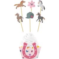 Cupcake Decoratie Set Happy Horses (6st) - thumbnail