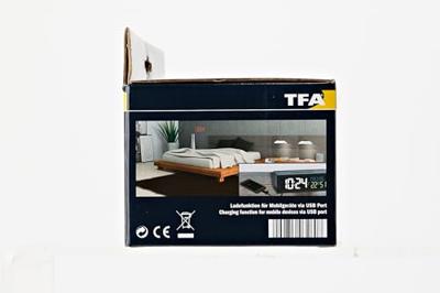 TFA Dostmann Show 60.5014.01 Wekker Zendergestuurd Digitaal Zwart