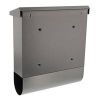 Burg Wächter 4400Ni Malaga Brievenbus Plaatstaal Nikkel Sleutelslot - thumbnail