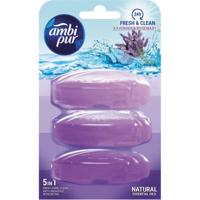 Ambi pur Fresh en Shine vulling toiletblokje, 3 x 165 ml - thumbnail