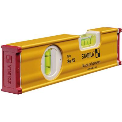 Stabila Waterpas | 20 cm | aluminium geel | ± 0,5 mm/m | 1 stuk - 19565 - 19565 Stabila Waterpas | 20 cm | aluminium geel | ± 0,5 mm/m | 1 stuk - 19565 - 19565