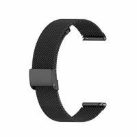Garmin Vivoactive 4 / 4L - Milanese bandje met klemsluiting - Zwart - thumbnail