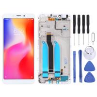 LCD-scherm en digitizer volledige assemblage met frame voor Xiaomi Redmi 6A/Redmi 6 (wit) - thumbnail