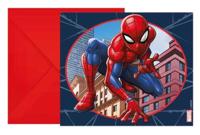 Spiderman Crime Fighter Uitnodigingen (6st) - thumbnail