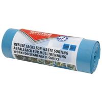 OFFICE products vuilniszak, LDPE, 35 micron, 120 liter, blauw, rol van 10 stuks - thumbnail