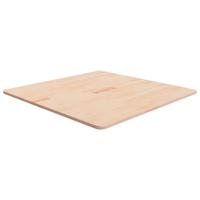 Tafelblad vierkant 80x80x1,5 cm onbehandeld massief eikenhout - thumbnail