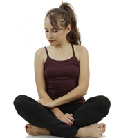 Yoga top 'DVE' met bh ondersteuning bordeaux M - thumbnail