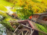 A Log Cabin by the Magic Creek Puzzel 1000 Stukjes - thumbnail