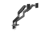Digitus DIGITUS - Dual Monitorhalterung, 2x 45, 2x 20 kg Monitor-tafelbeugel Aantal monteerbare displays: 2 Display(s) 124,5 cm (49) Zwart - thumbnail