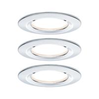 Paulmann Nova Inbouwlamp voor badkamer Set van 3 stuks LED LED 18 W IP44 Chroom (glanzend) - thumbnail