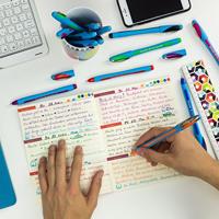 Schneider balpen Slider Memo, extra breed, blauw - thumbnail