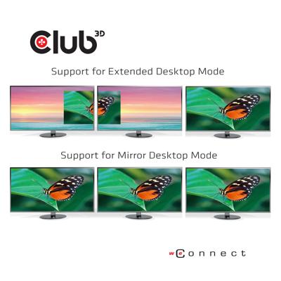 club3D CSV-1550 USB-C / DisplayPort Adapter Zwart 0.13 m club3D CSV-1550 USB-C / DisplayPort Adapter Zwart 0.13 m