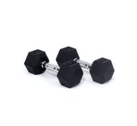 Core Power Rubber Hex Dumbbells - 7 kg - thumbnail