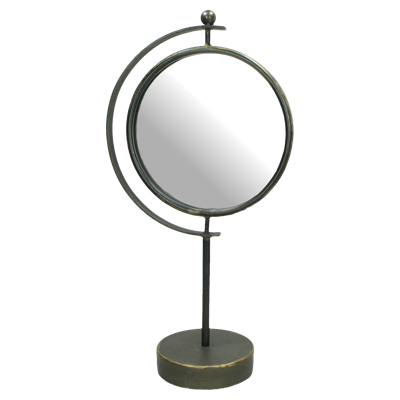 Wants&Needs Accessoires Spiegel Metaal Grijs 22.5 X 12.5 X 44 Wants&Needs Accessoires Spiegel Metaal Grijs 22.5 X 12.5 X 44