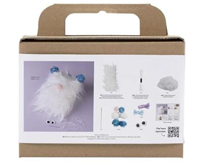 Creativ Company Mini hobbyset naaien, monster, diverse kleuren, 1 doos