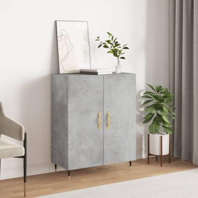 Dressoir 69,5x34x90 cm bewerkt hout betongrijs