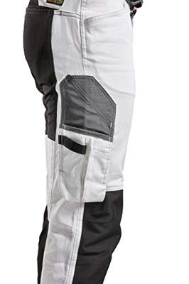 Blåkläder Dames Schildersbroek met stretch 79101000 | Wit/Zwart | Maat 44 - 7330509625378