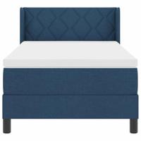 Boxspringbed met matras met matras Blauw 90 x 190 cm - thumbnail