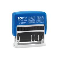 Colop mini info-dater S120/WD Datumstempel 47 x 4 mm (bxh) Blauw, Grijs - thumbnail