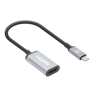 Manhattan USB 2.0 Adapter [1x USB-C stekker - 1x HDMI-bus] Manhattan USB-C to HDMI Cable, 4K@60Hz, 5 Gbps (USB 3.2 Gen1 aka USB 3.0) 15 cm