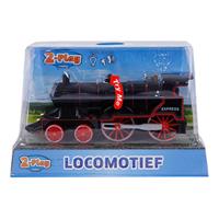 2-play die-cast locomotief met licht en geluid, 14cm - thumbnail