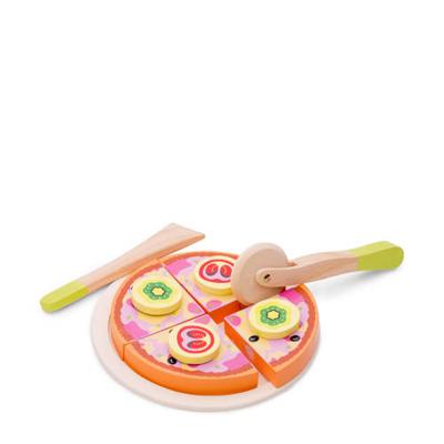 New Classic Toys houten groentenpizza snijset