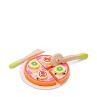 New Classic Toys houten groentenpizza snijset - thumbnail