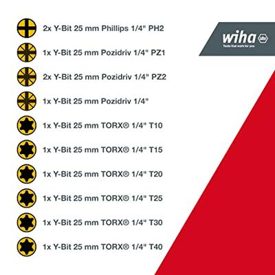 Wiha Bitset Flipselector Y-bit pozidriv bitjes 13-delig 41827