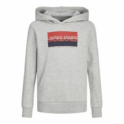 Herenhoodie Jack & Jones Jjnolan Grijs - Maat: 12 Jaar