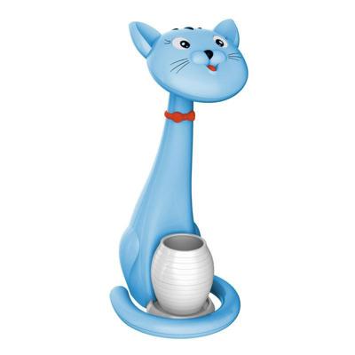 LED Kinder Nachtlamp Kat - Dimbare Tafellamp met Kleuraanpassing - Blauw