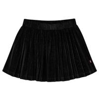 VidaXL Kinderrokje geplooid 104 lurex zwart - thumbnail