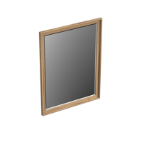 Spiegel Forzalaqua Reno 59.5x2x80 Cm Eiken Oyster - thumbnail