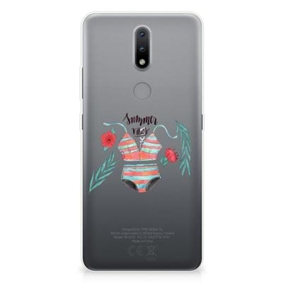 Nokia 2.4 Telefoonhoesje met Naam Boho Summer Nokia 2.4 Telefoonhoesje met Naam Boho Summer